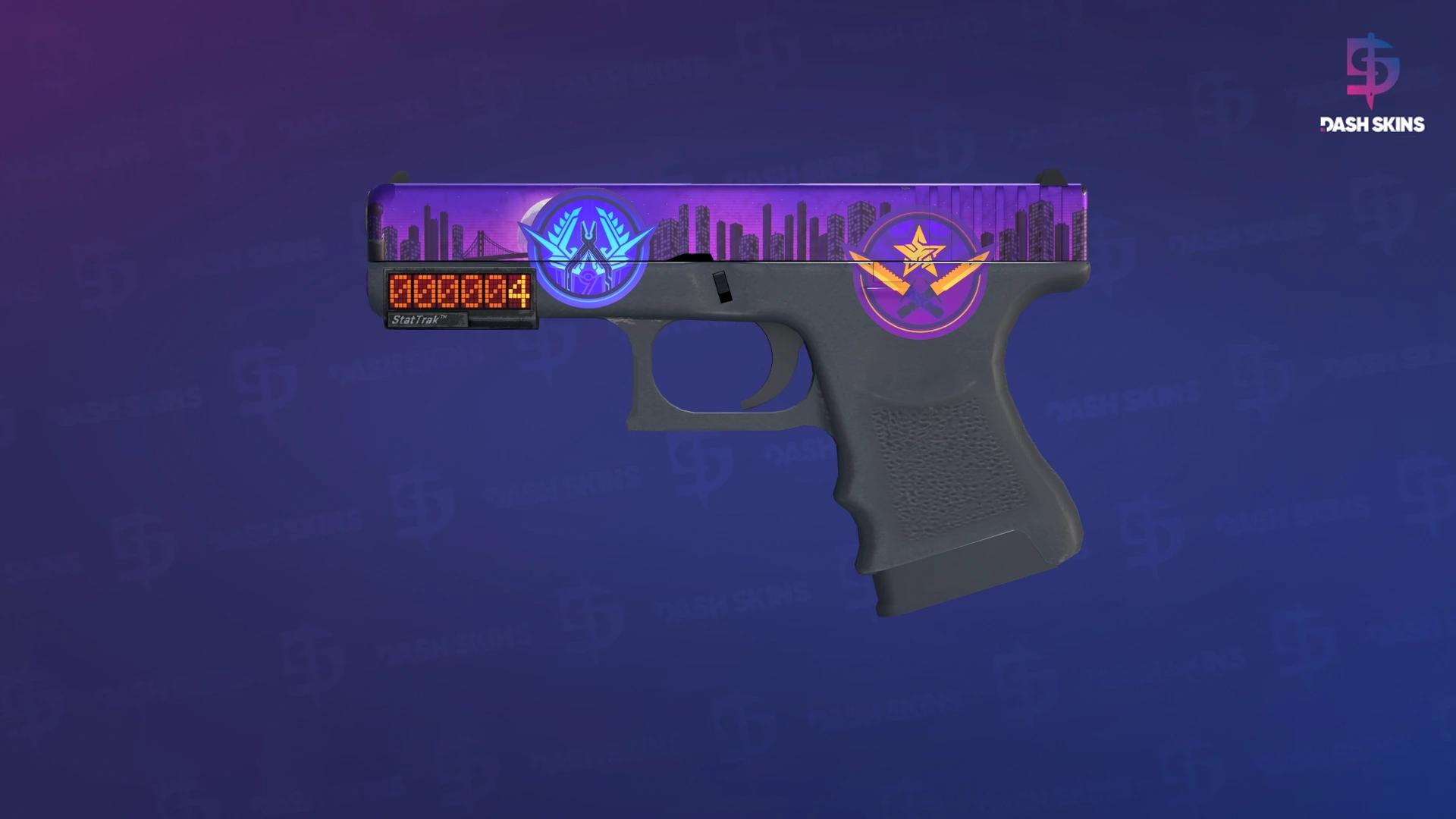 StatTrak™ Glock-18 | Moonrise (Minimal Wear) Screenshot Playside