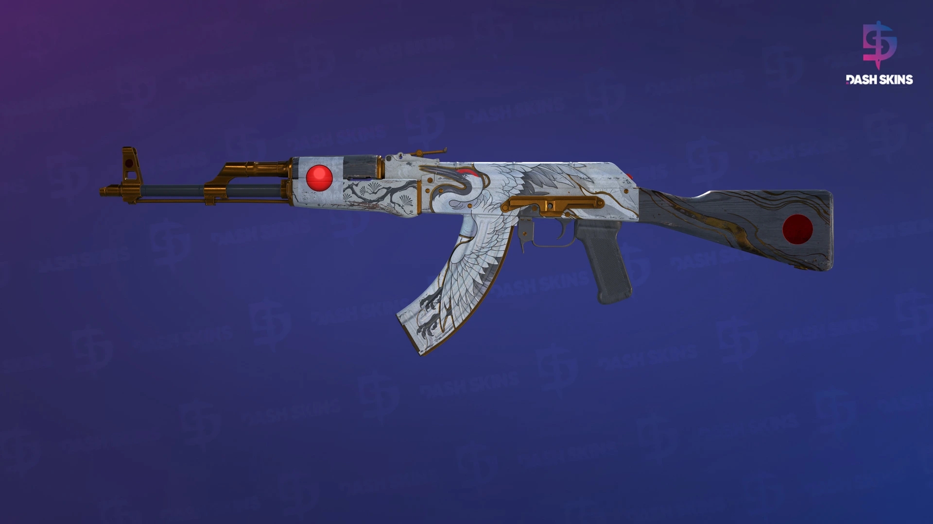 AK-47 | Crane Flight (Well-Worn) Screenshot Playside