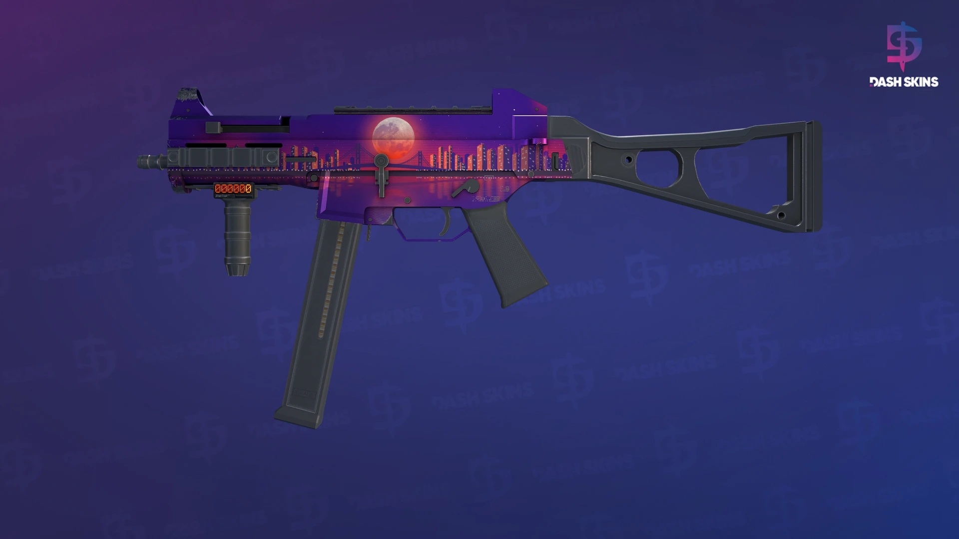 StatTrak™ UMP-45 | Moonrise (Minimal Wear) Screenshot Playside