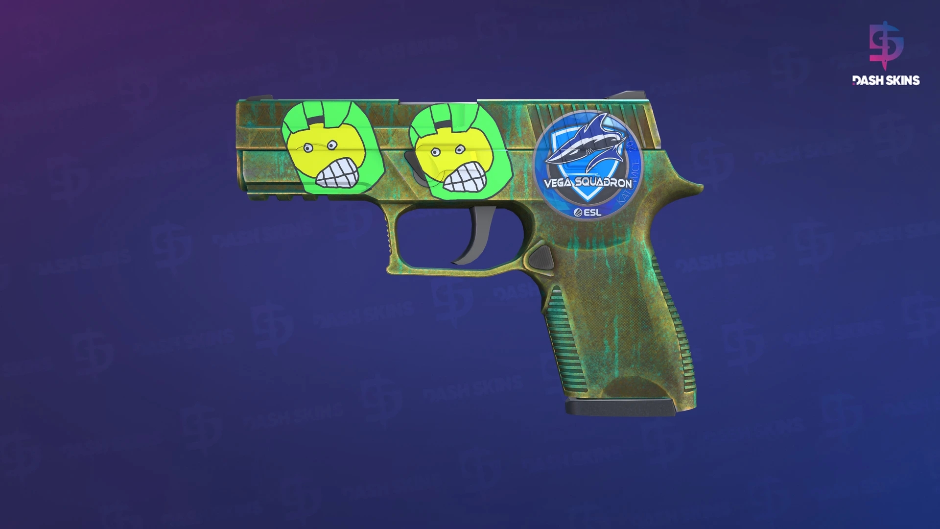 P250 | Verdigris (Battle-Scarred) Screenshot Playside