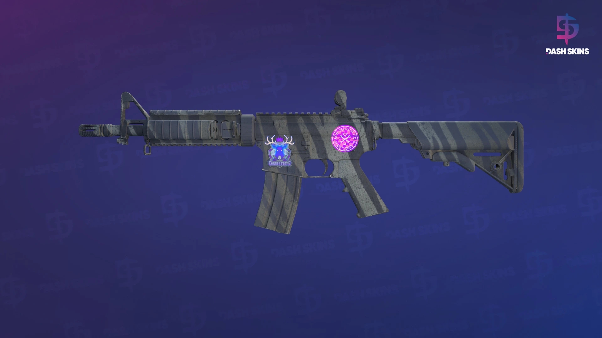 M4A4 | Faded Zebra (Minimal Wear) Screenshot Playside
