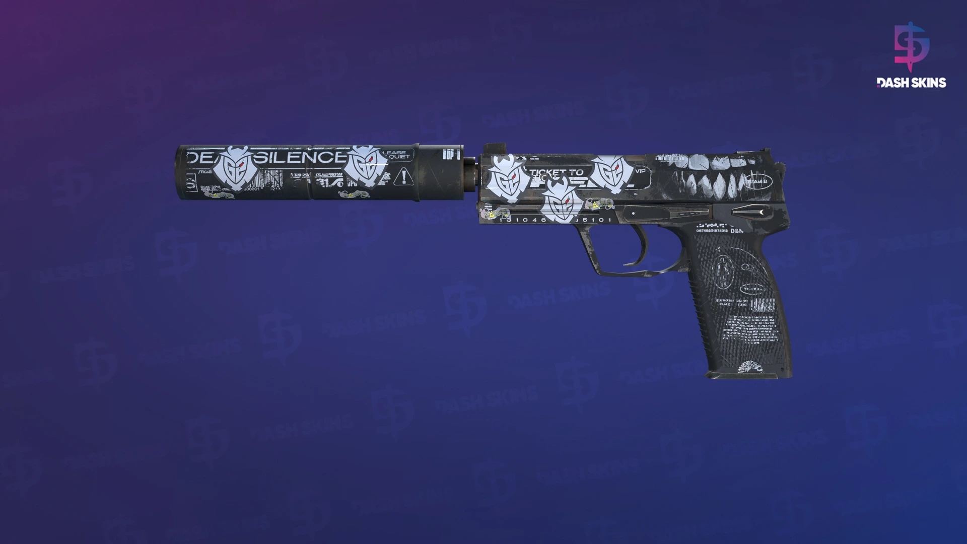 USP-S | Ticket to Hell (Well-Worn) Screenshot Playside