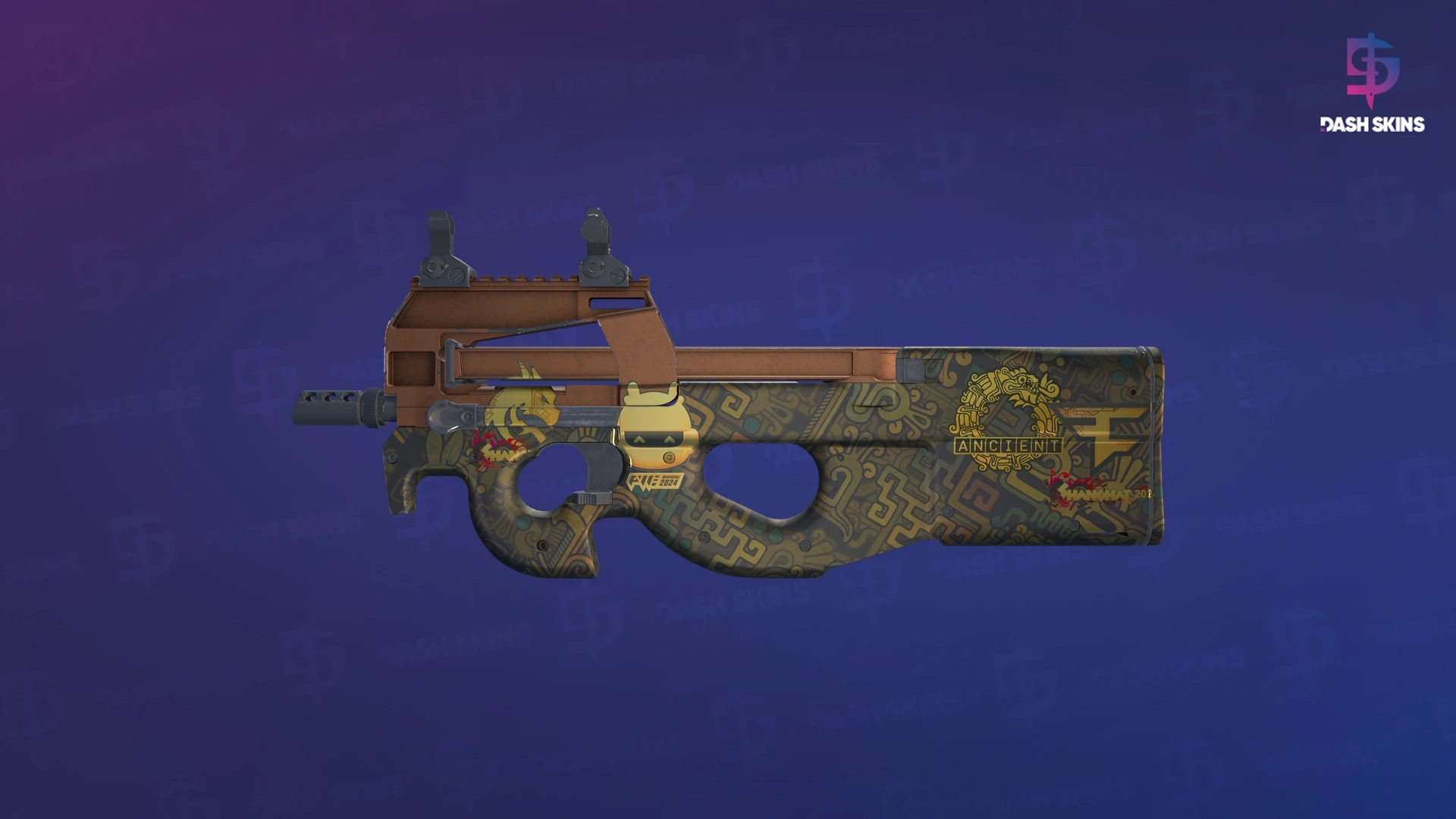 Souvenir P90 | Ancient Earth (Minimal Wear) Screenshot Playside