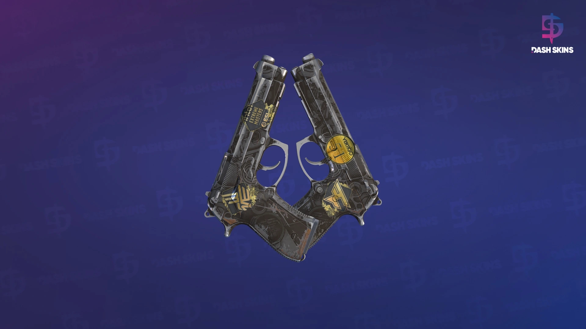 Souvenir Dual Berettas | Oil Change (Field-Tested) Screenshot Playside