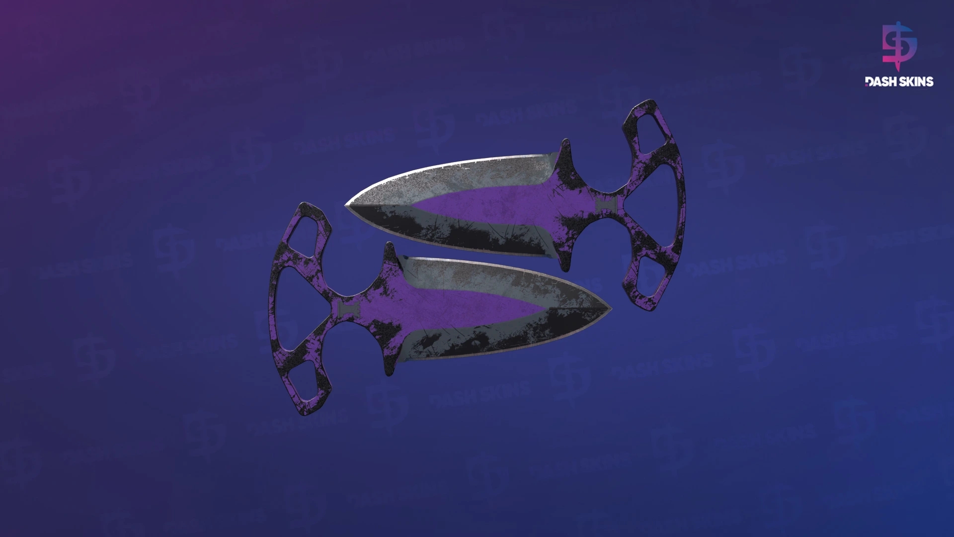 ★ Shadow Daggers | Ultraviolet (Battle-Scarred) Screenshot Playside