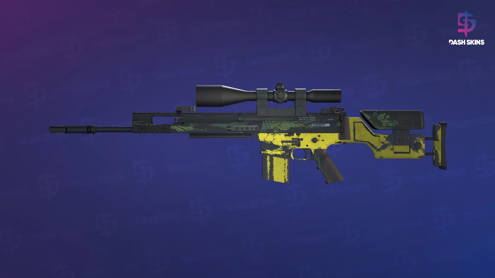 SCAR-20 | Jungle Slipstream (Well-Worn) Screenshot Playside