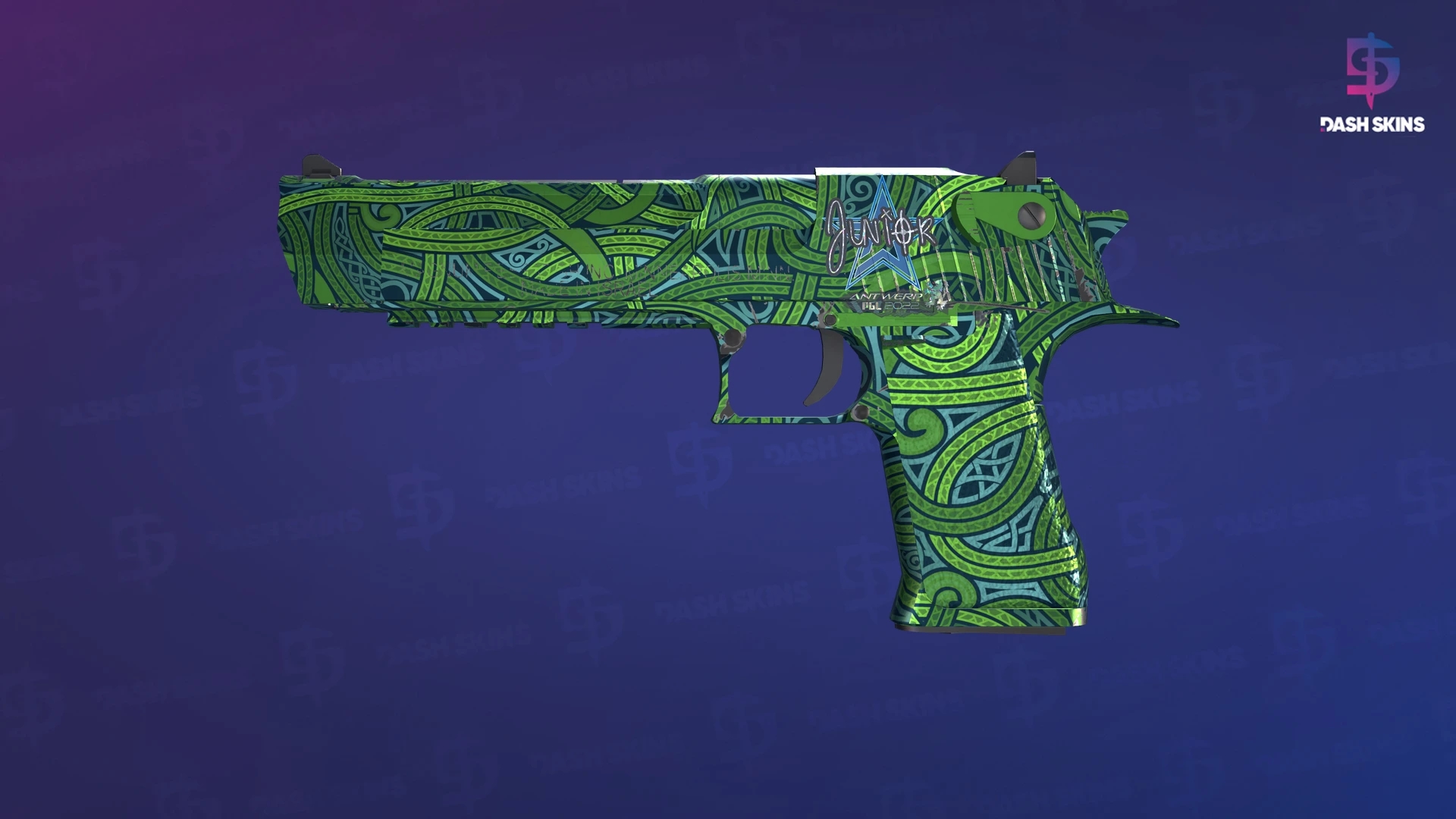 Desert Eagle | Emerald Jörmungandr (Factory New) Screenshot Playside