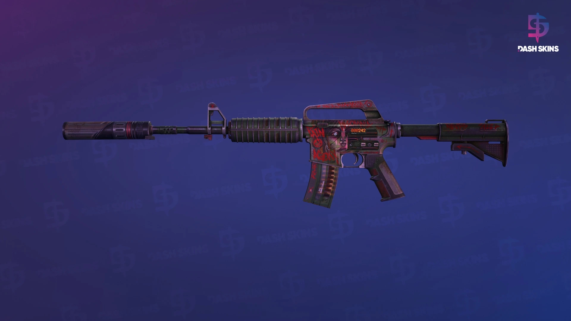 StatTrak™ M4A1-S | Night Terror (Well-Worn) Screenshot Playside