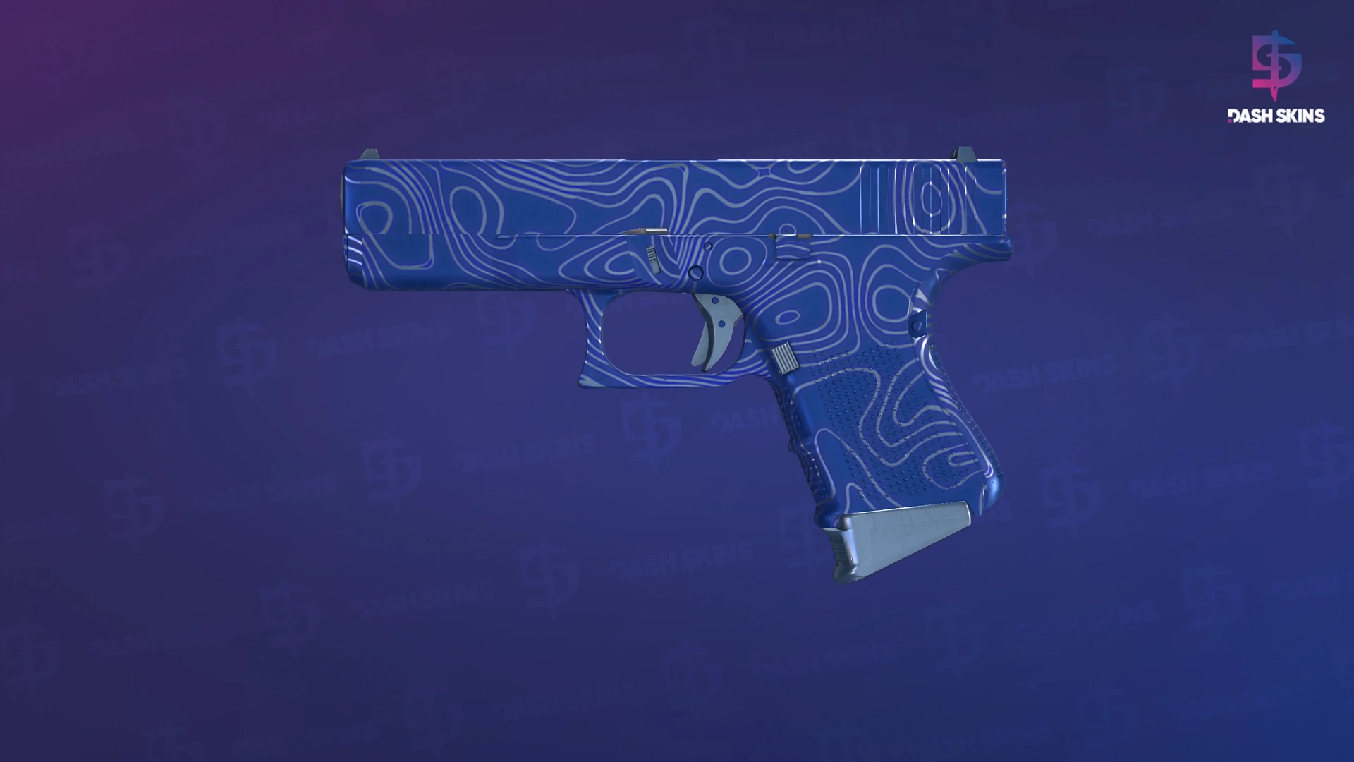 Glock-18 | Ocean Topo (Factory New) Screenshot Playside