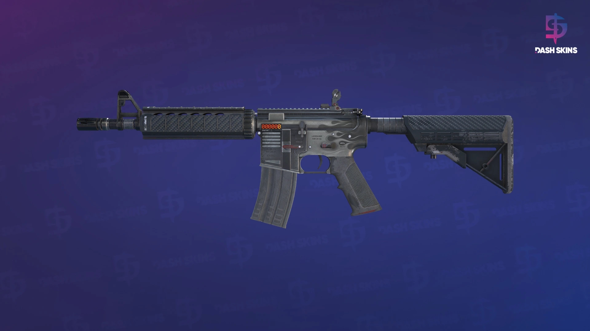 StatTrak™ M4A4 | Magnesium (Battle-Scarred) Screenshot Playside