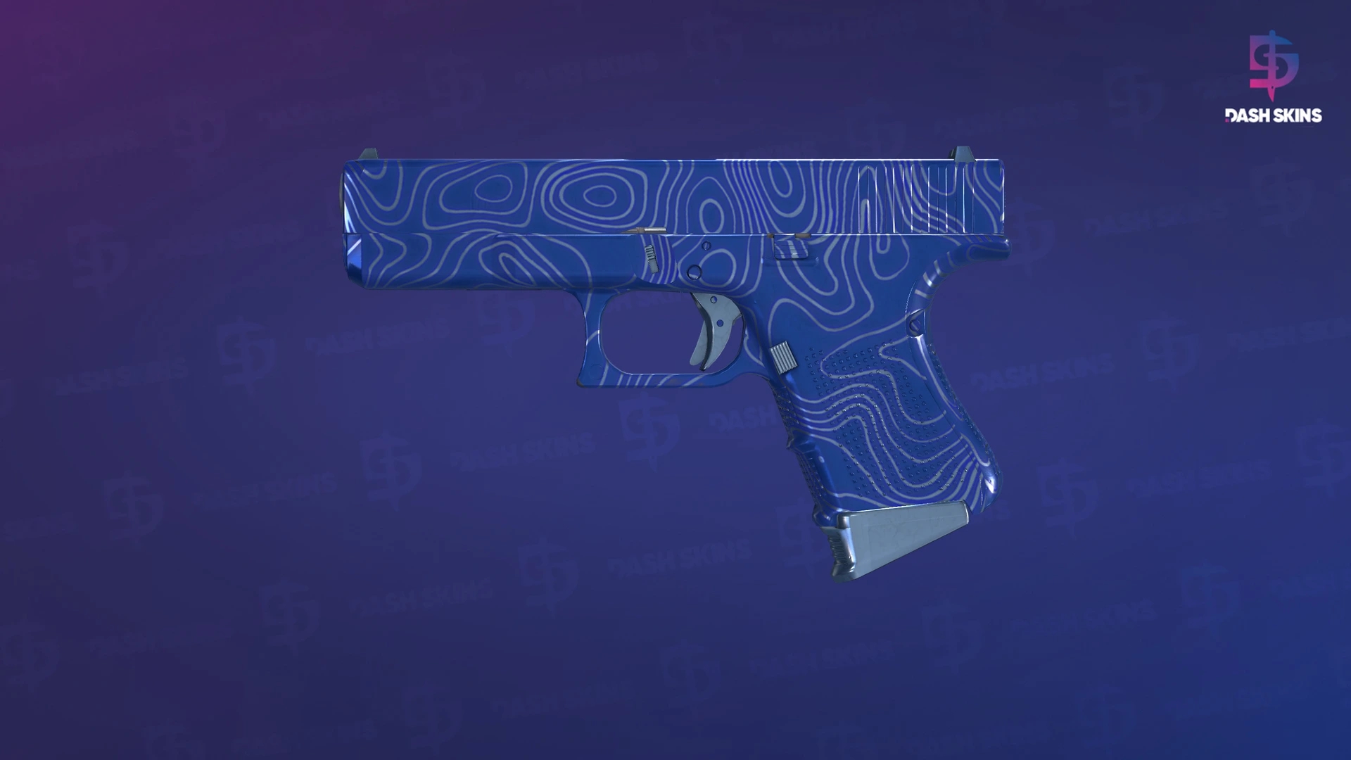 Glock-18 | Ocean Topo (Factory New) Screenshot Playside