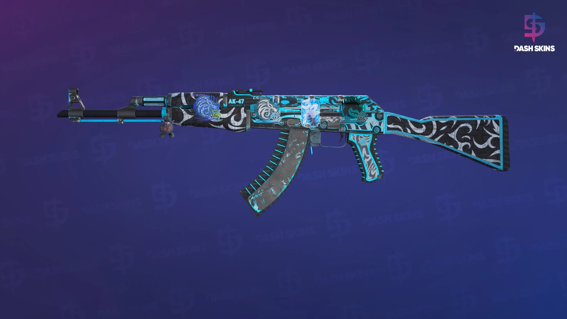 AK-47 | Frontside Misty (Battle-Scarred) Screenshot Playside
