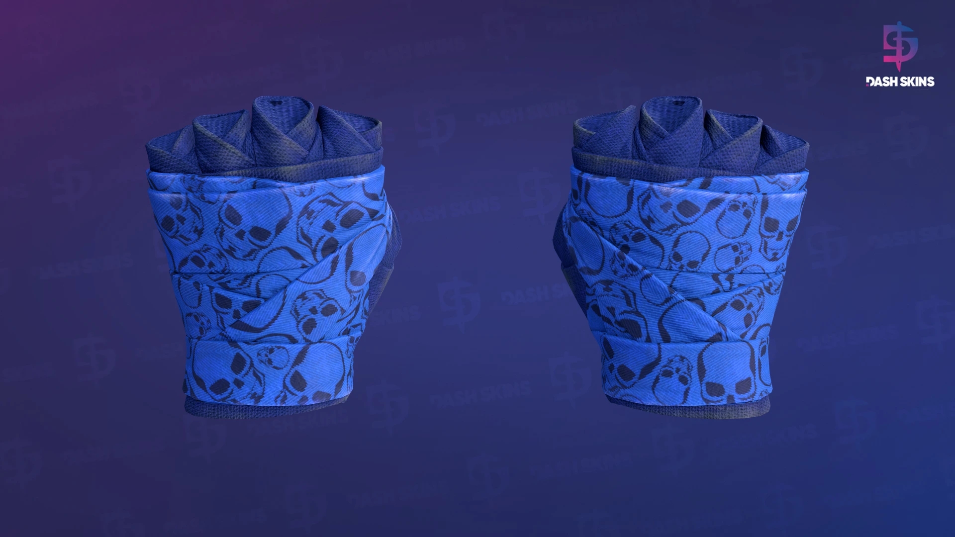 ★ Hand Wraps | Cobalt Skulls (Field-Tested) Screenshot Playside