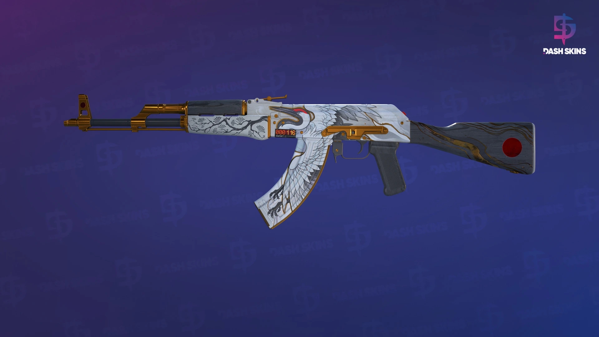 StatTrak™ AK-47 | Crane Flight (Minimal Wear) Screenshot Playside