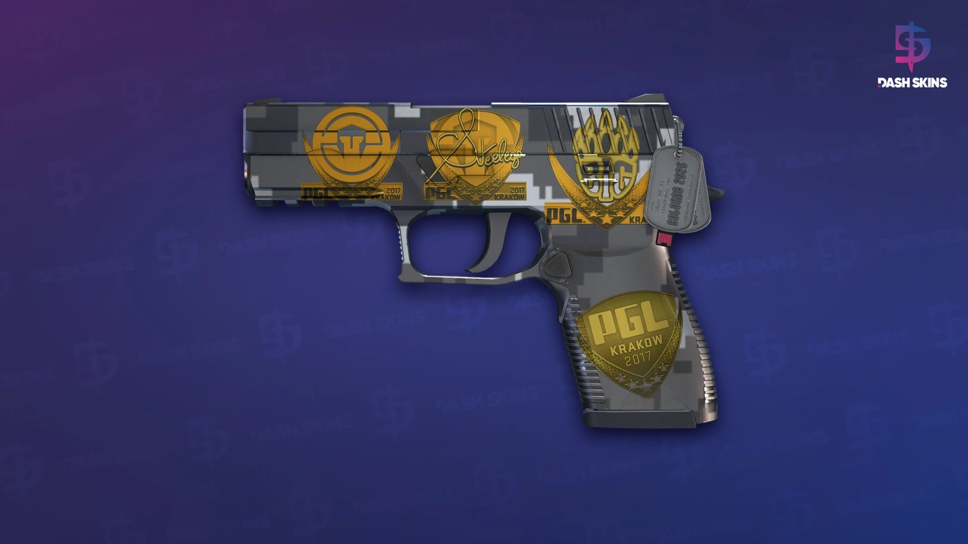 Souvenir P250 | Metallic DDPAT (Factory New) Screenshot Playside