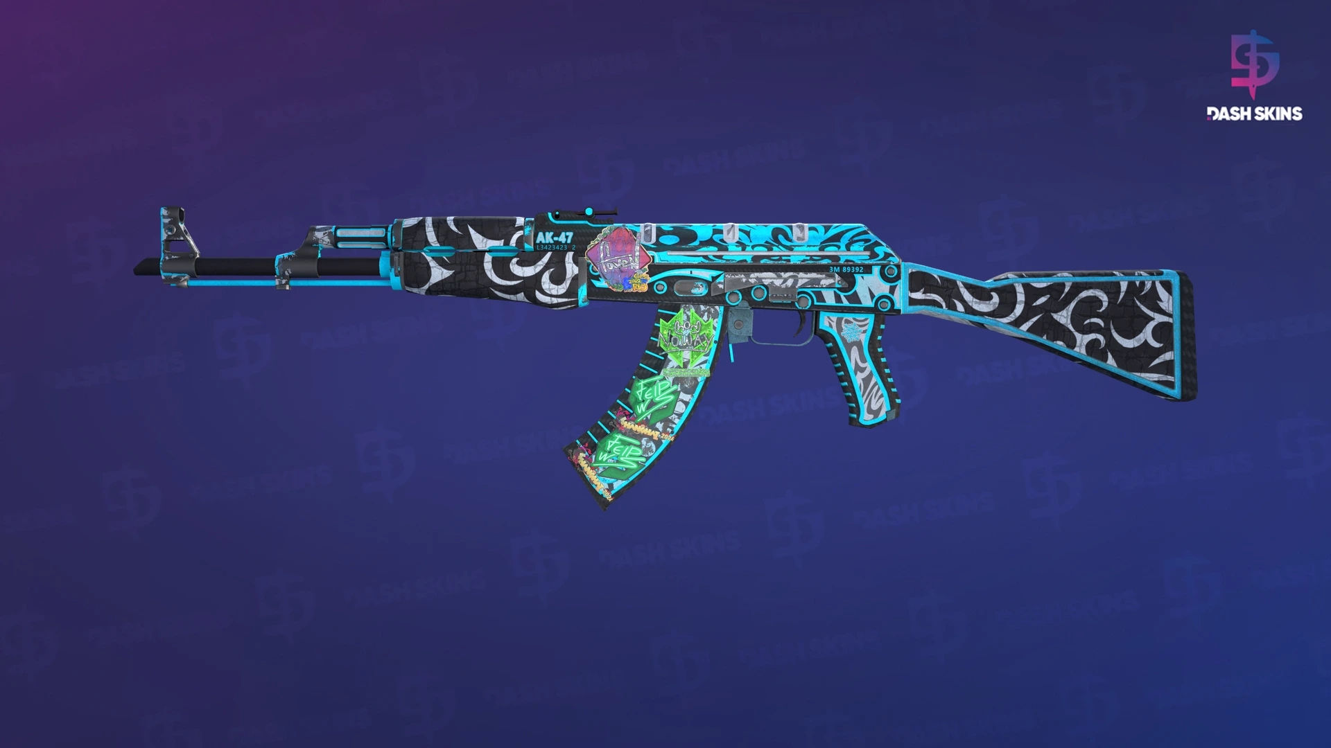 AK-47 | Frontside Misty (Well-Worn) Screenshot Playside