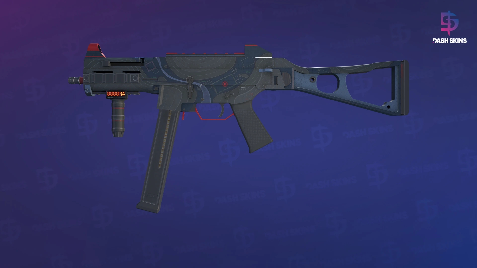 StatTrak™ UMP-45 | Briefing (Well-Worn) Screenshot Playside