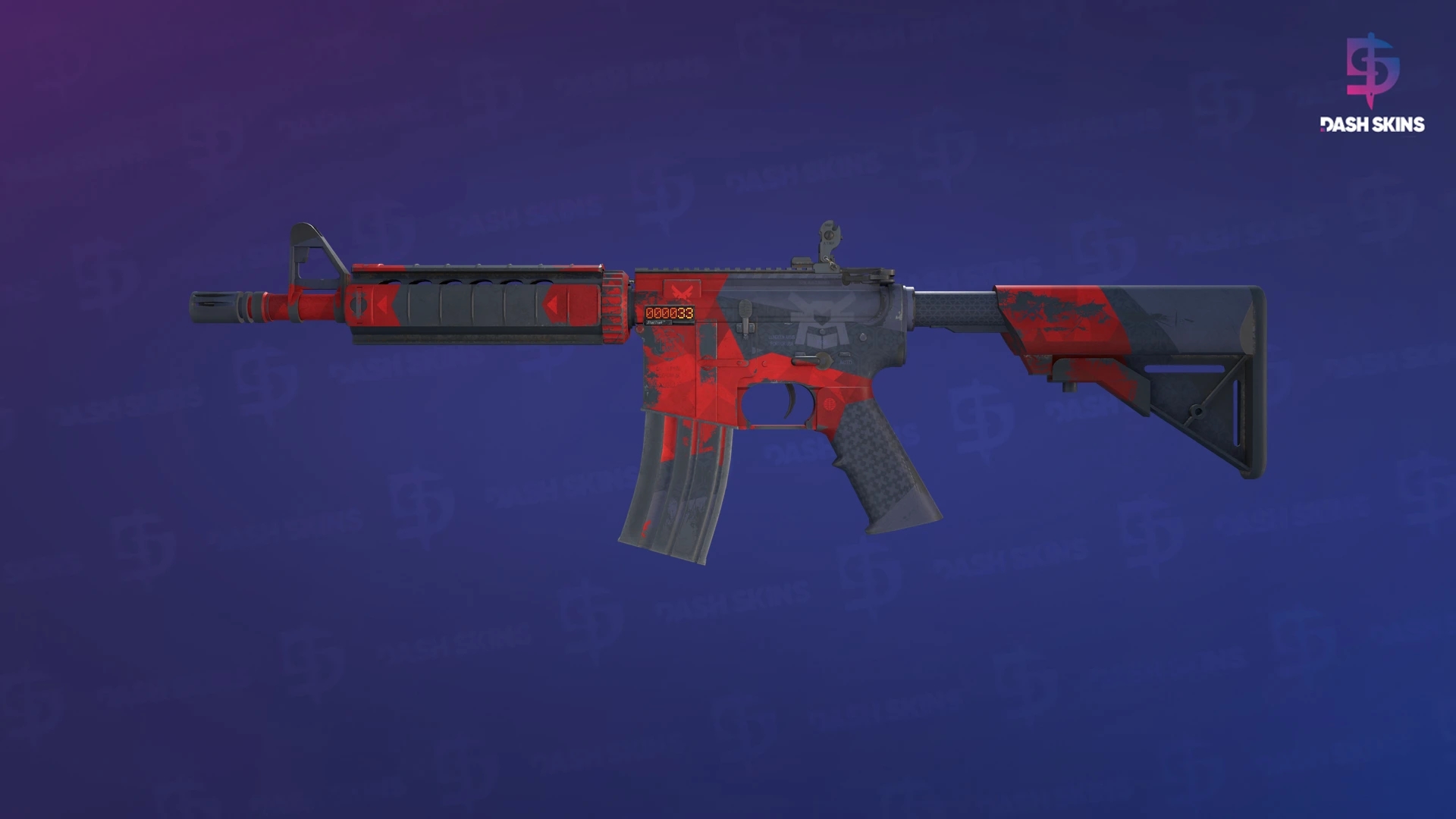 StatTrak™ M4A4 | Evil Daimyo (Well-Worn) Screenshot Playside