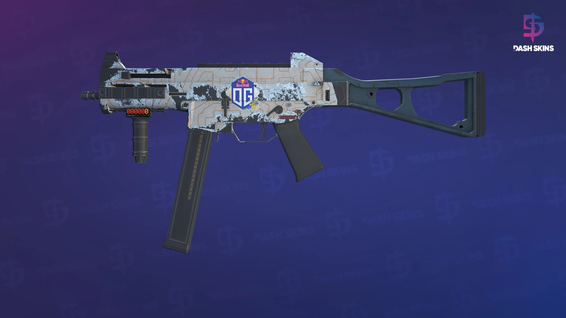 StatTrak™ UMP-45 | Labyrinth (Well-Worn) Screenshot Playside