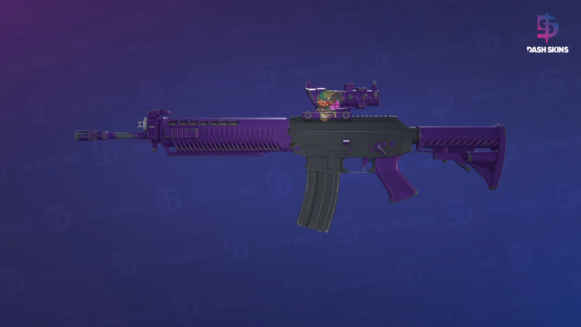 SG 553 | Ultraviolet (Field-Tested) Screenshot Playside