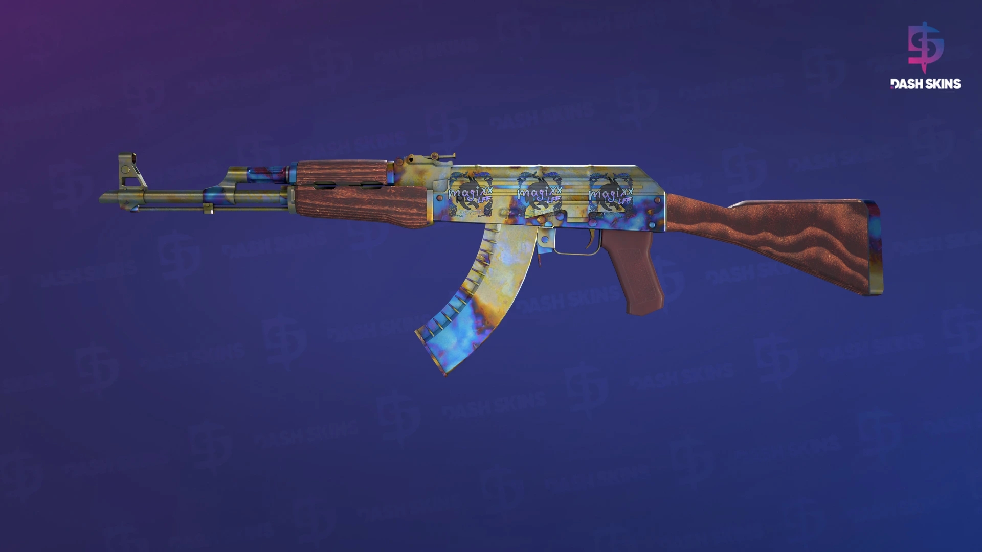 AK-47 | Case Hardened (Minimal Wear) Screenshot Playside