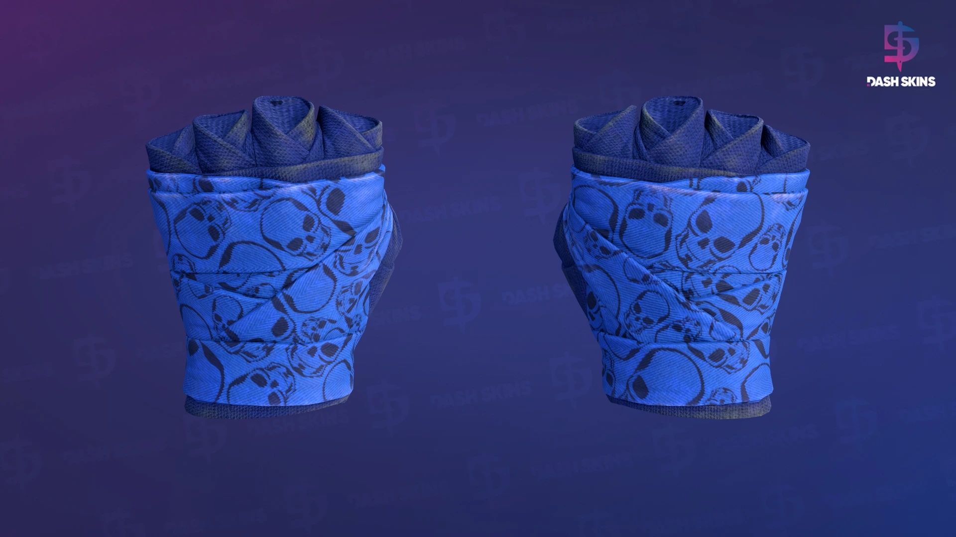 ★ Hand Wraps | Cobalt Skulls (Field-Tested) Screenshot Playside