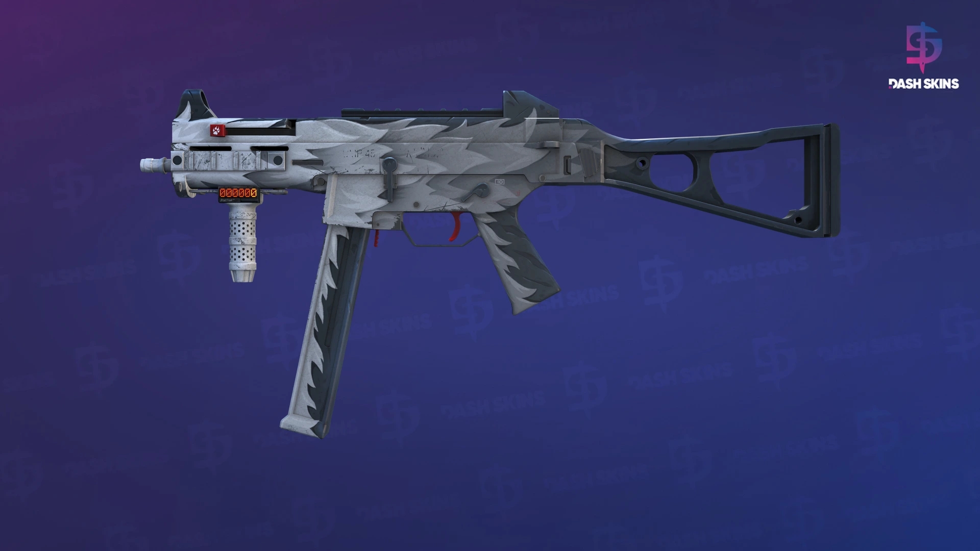 StatTrak™ UMP-45 | Arctic Wolf (Field-Tested) Screenshot Playside