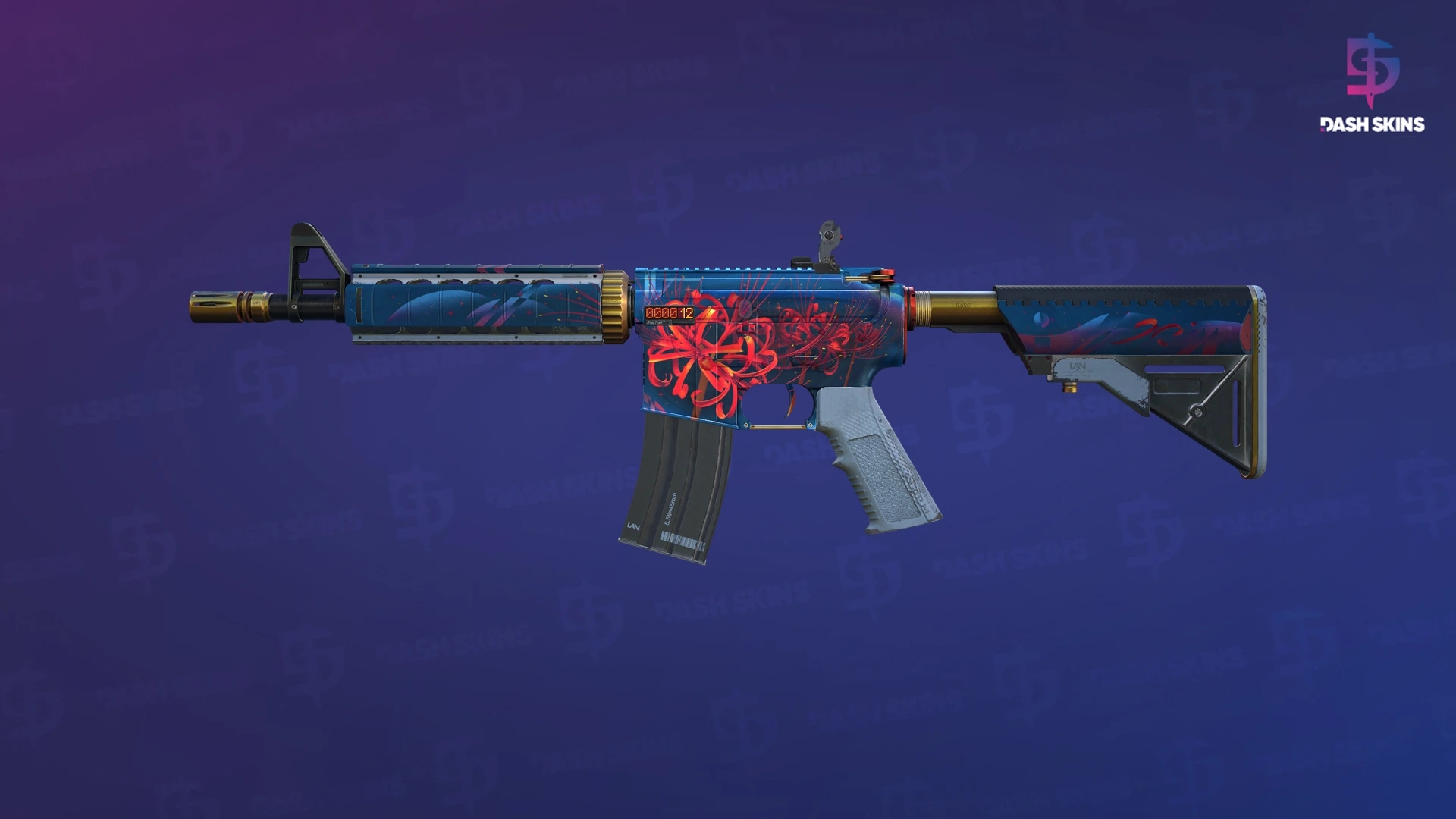 StatTrak™ M4A4 | Spider Lily (Field-Tested) Screenshot Playside