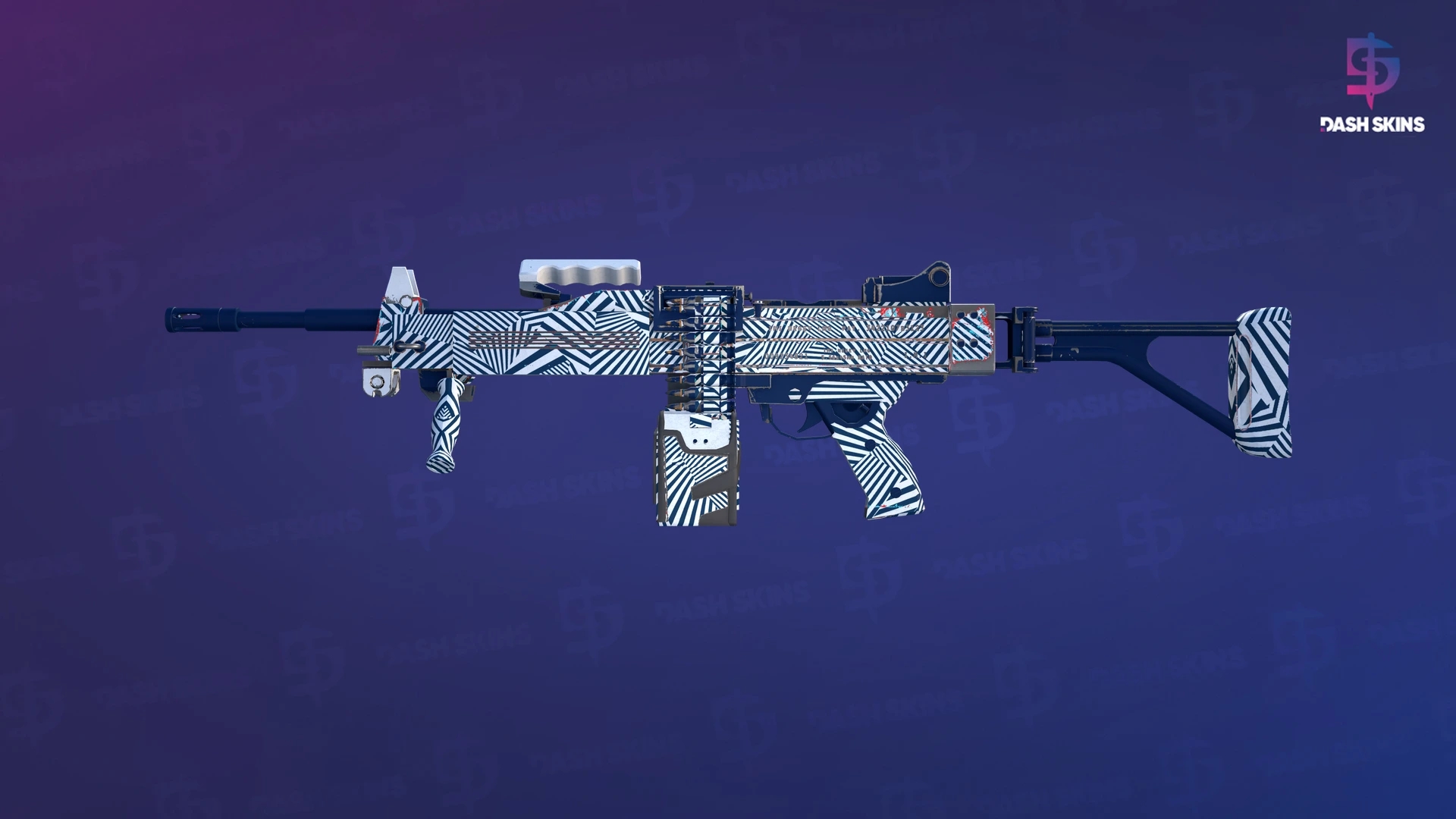 Negev | Dazzle (Minimal Wear) Screenshot Playside