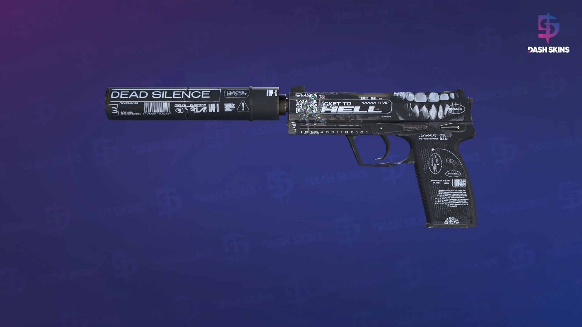 USP-S | Ticket to Hell (Field-Tested) Screenshot Playside