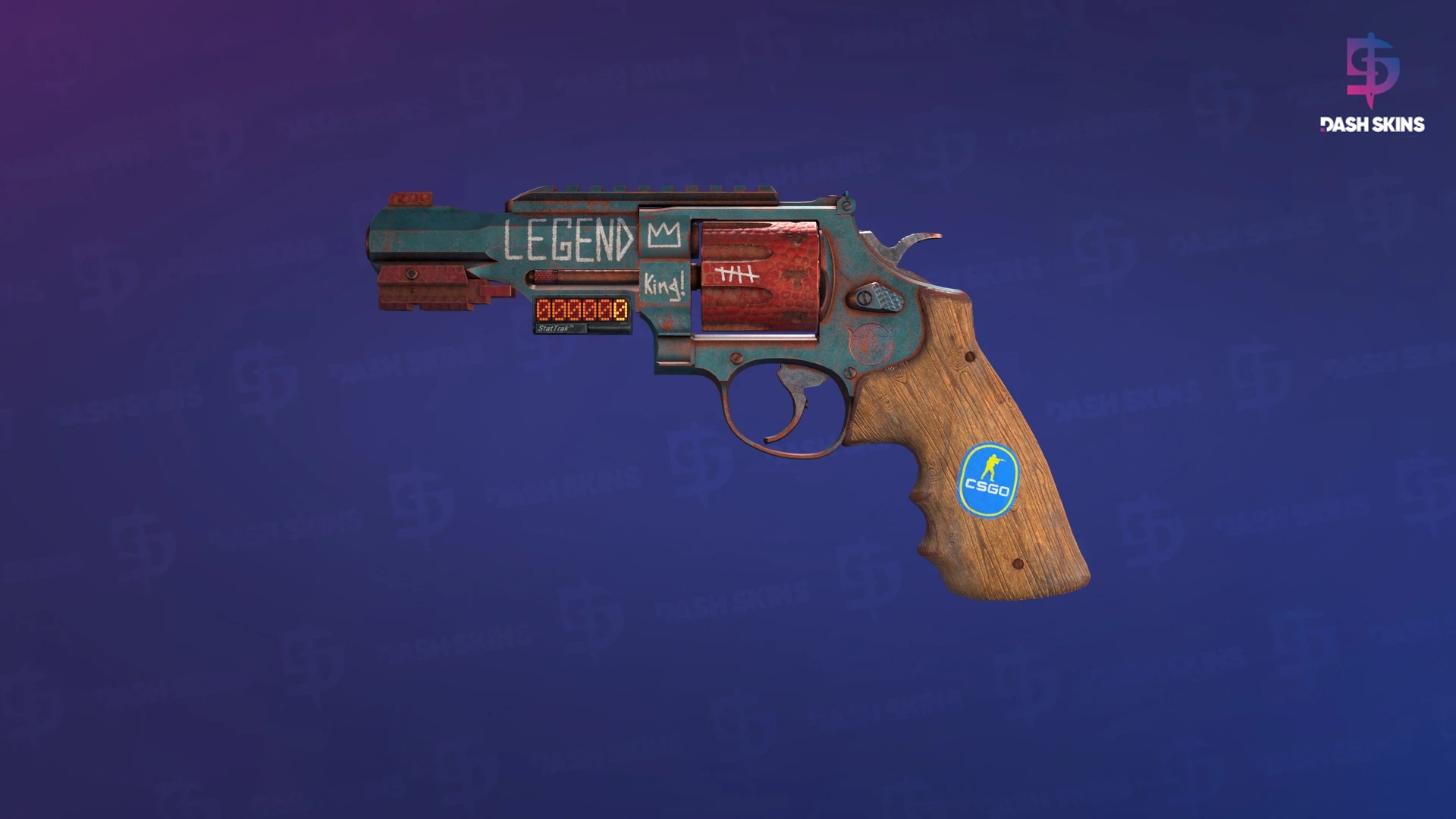 StatTrak™ R8 Revolver | Junk Yard (Field-Tested) Screenshot Playside