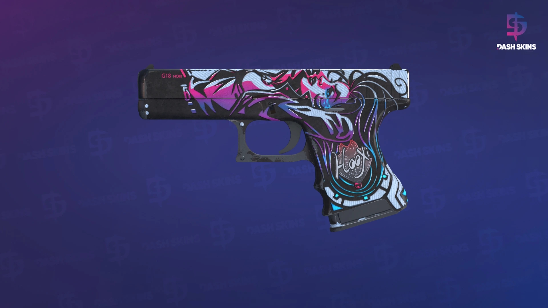 Glock-18 | Neo-Noir (Well-Worn) Screenshot Playside