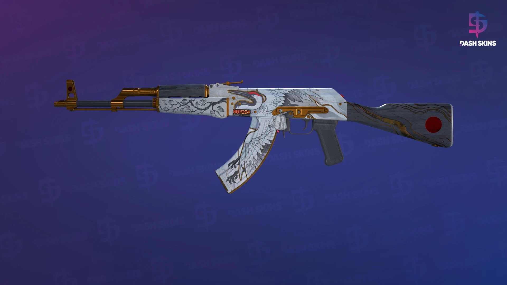 StatTrak™ AK-47 | Crane Flight (Field-Tested) Screenshot Playside