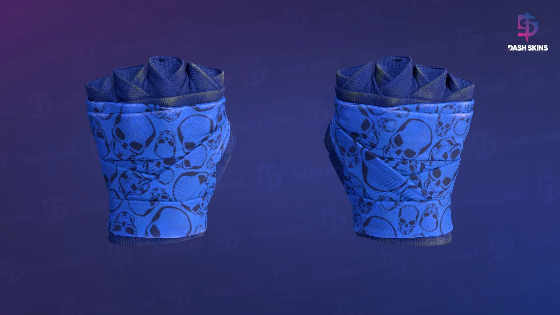 ★ Hand Wraps | Cobalt Skulls (Field-Tested) Screenshot Playside