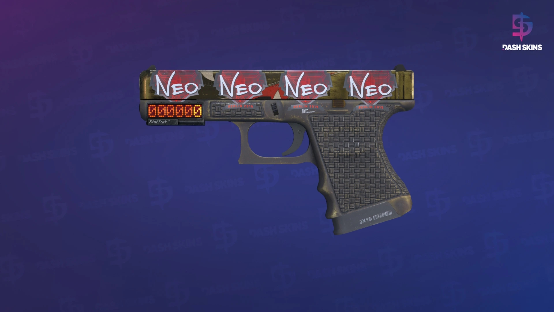 StatTrak™ Glock-18 | Warhawk (Minimal Wear) Screenshot Playside
