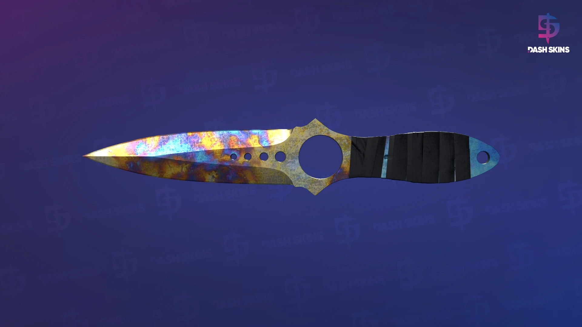 ★ Skeleton Knife | Case Hardened (Well-Worn) Screenshot Playside