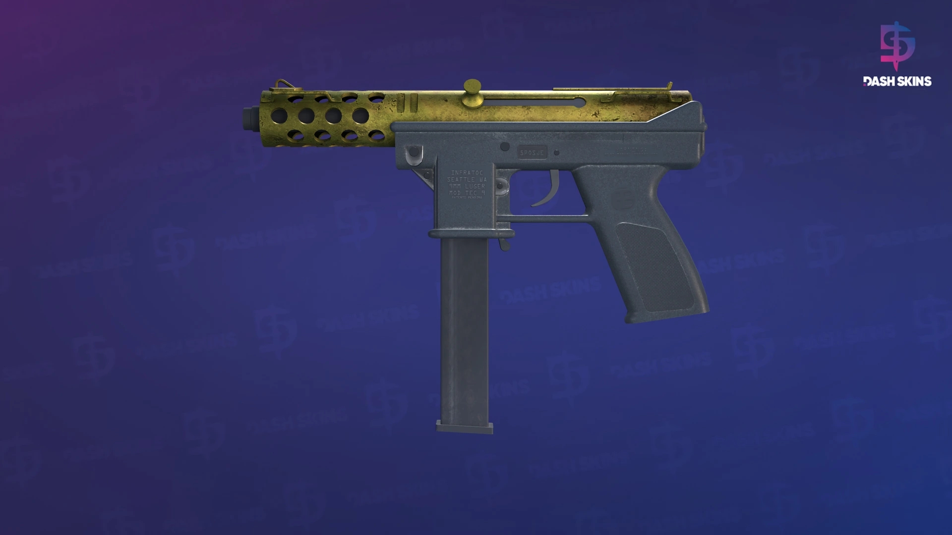 Tec-9 | Brass (Field-Tested) Screenshot Playside