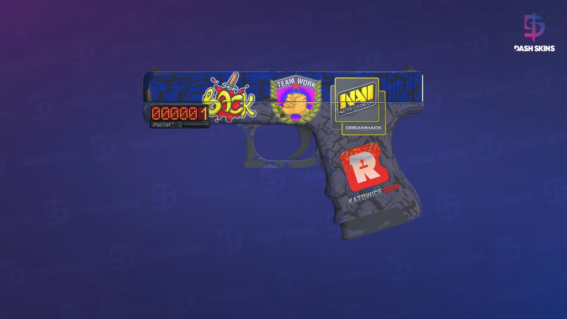 StatTrak™ Glock-18 | Blue Fissure (Field-Tested) Screenshot Playside