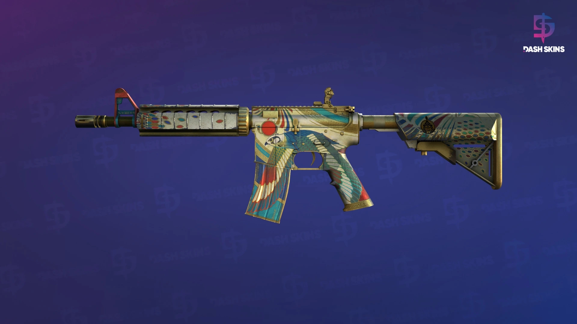 M4A4 | Eye of Horus (Battle-Scarred) Screenshot Playside