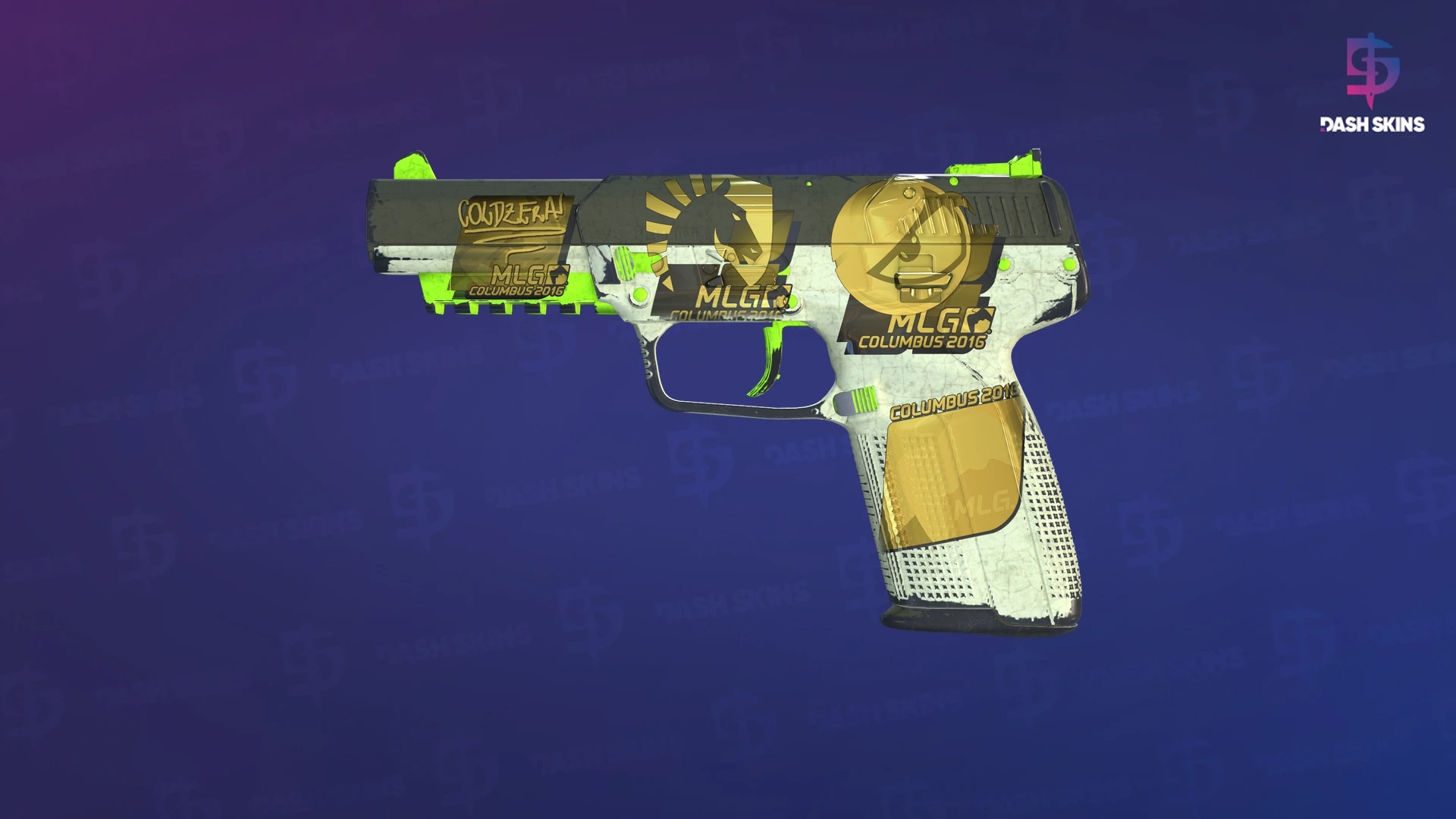 Souvenir Five-SeveN | Hot Shot (Well-Worn) Screenshot Playside
