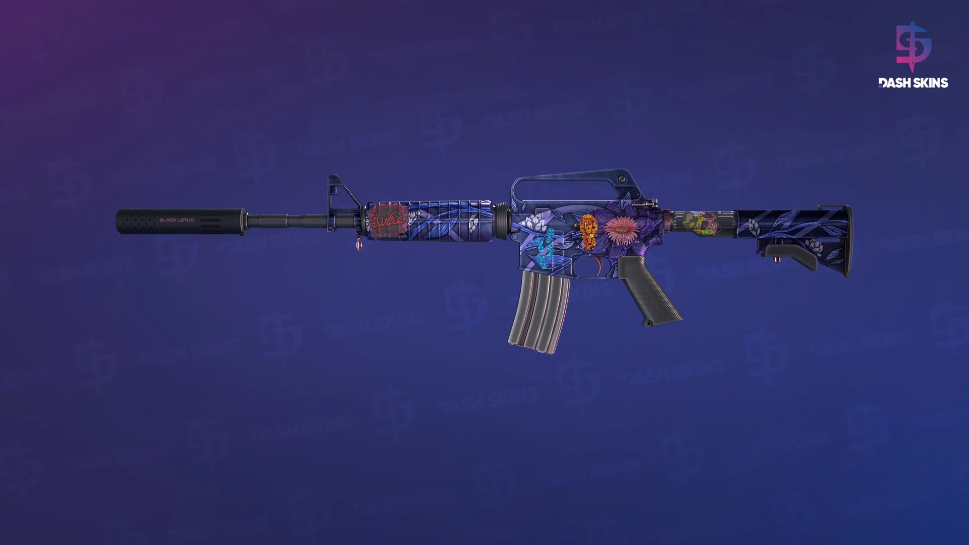 M4A1-S | Black Lotus (Minimal Wear) Screenshot Playside