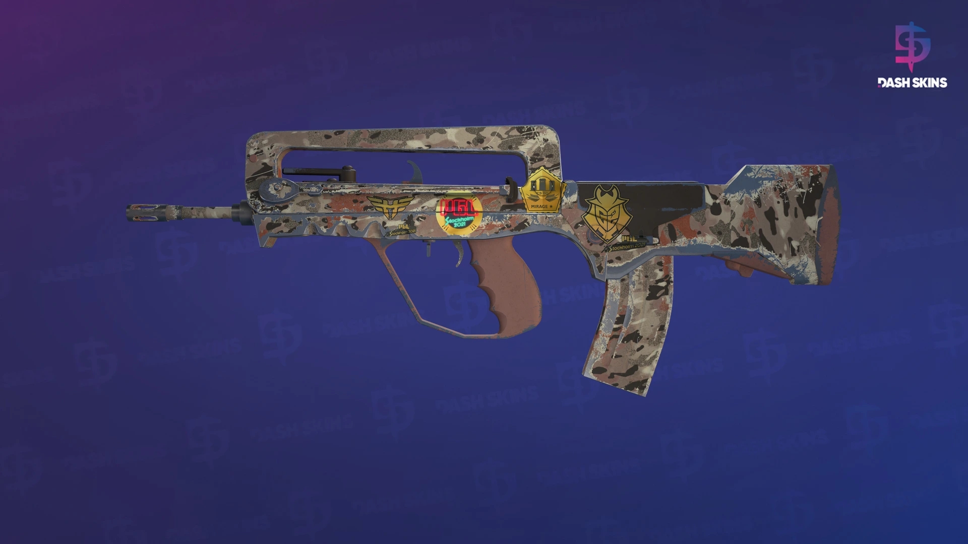 Souvenir FAMAS | CaliCamo (Field-Tested) Screenshot Playside