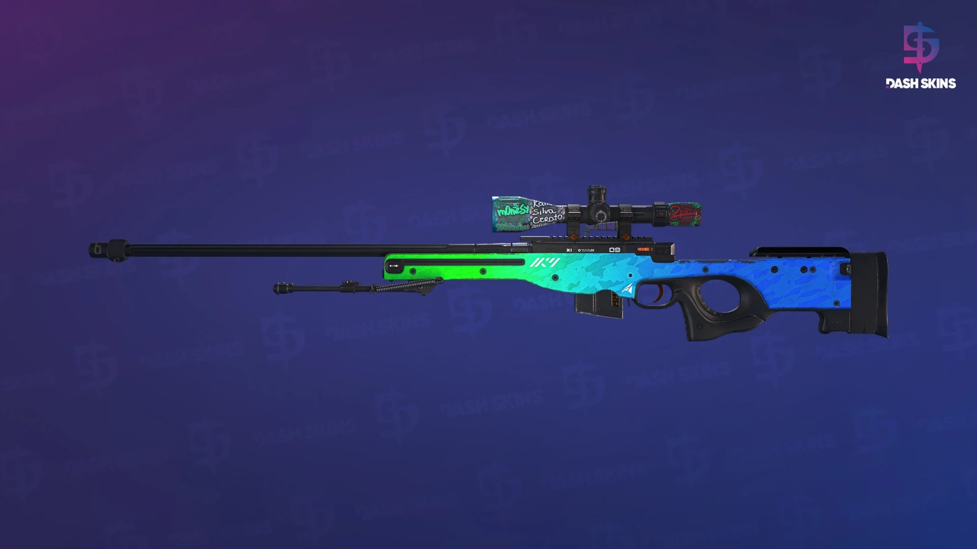 AWP | Ice Coaled (Well-Worn) Screenshot Playside