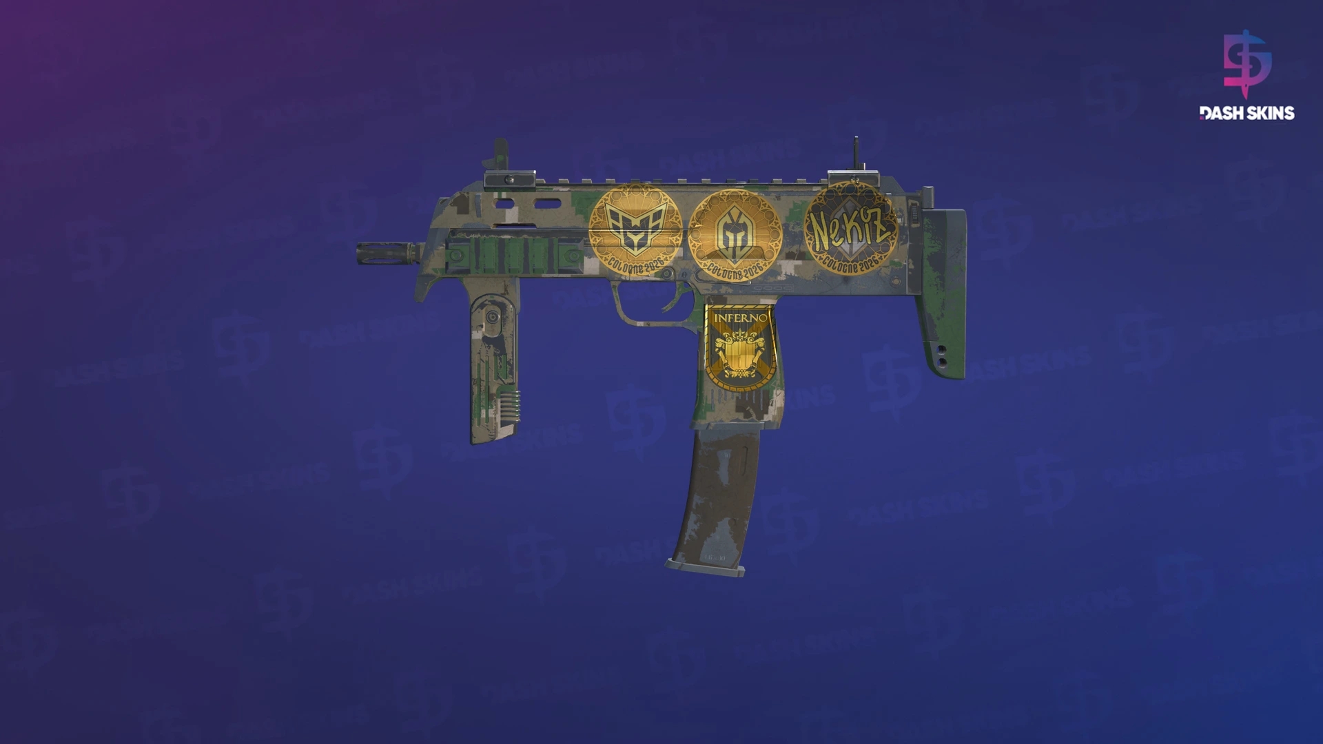 Souvenir MP7 | Forest DDPAT (Well-Worn) Screenshot Playside