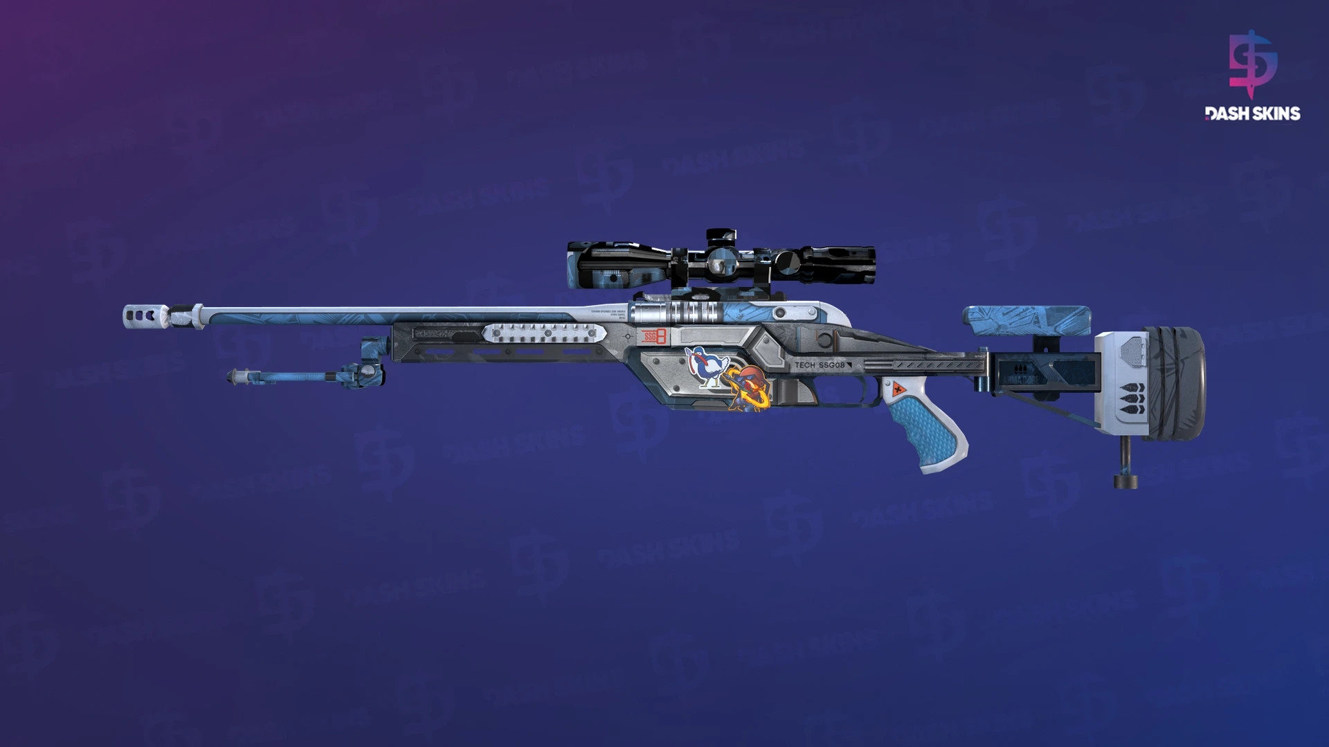 SSG 08 | Ghost Crusader (Minimal Wear) Screenshot Playside