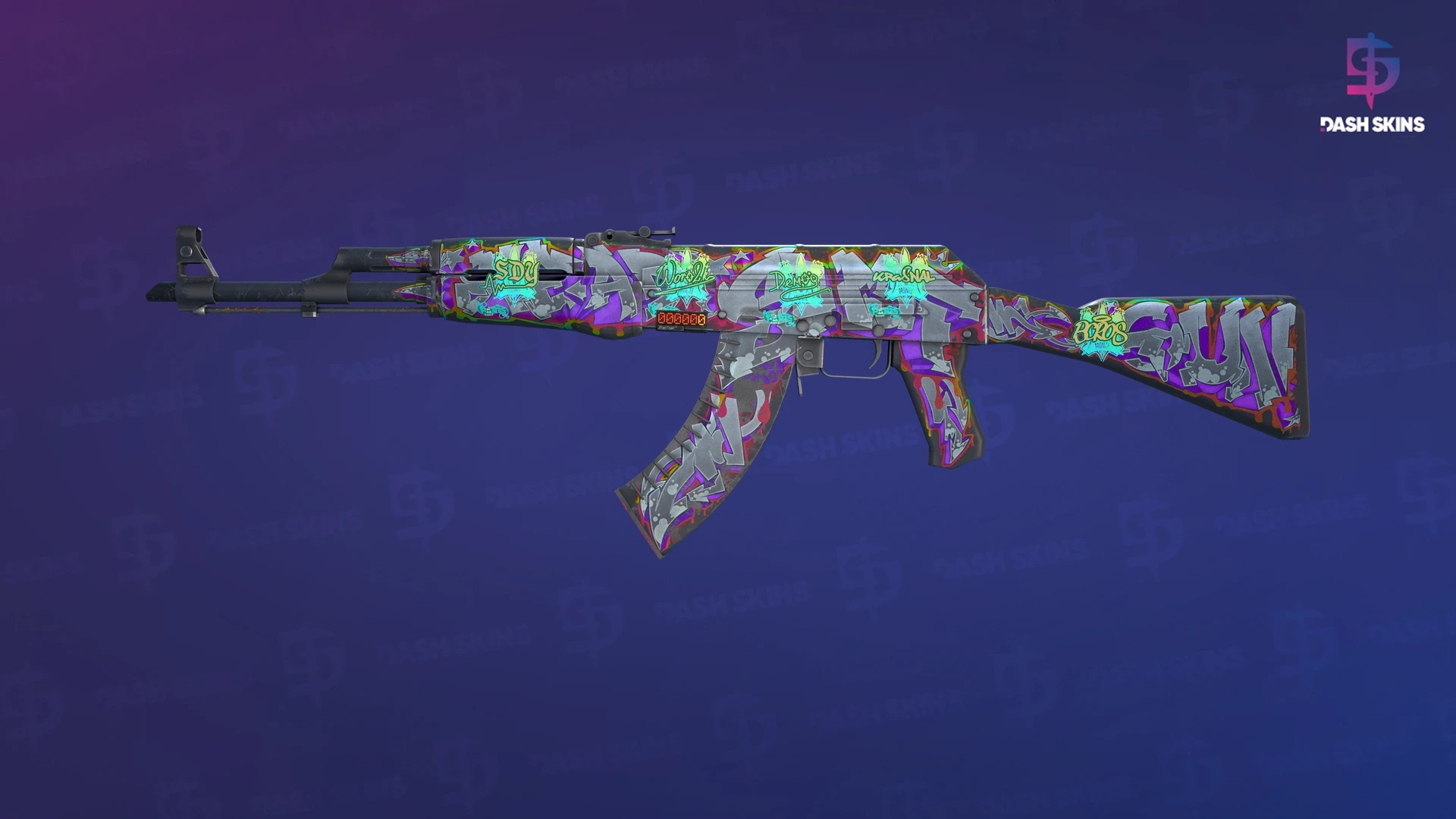 StatTrak™ AK-47 | Head Shot (Well-Worn) Screenshot Playside