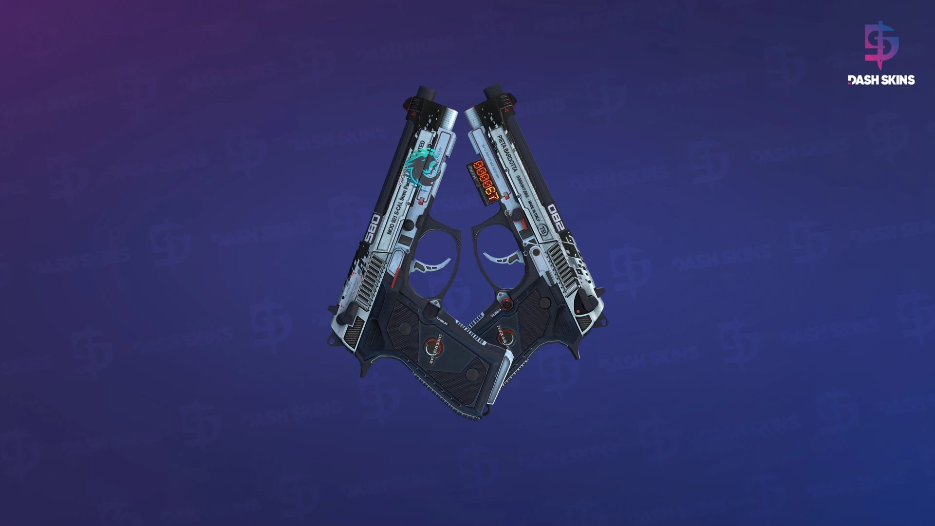 StatTrak™ Dual Berettas | Dezastre (Field-Tested) Screenshot Playside