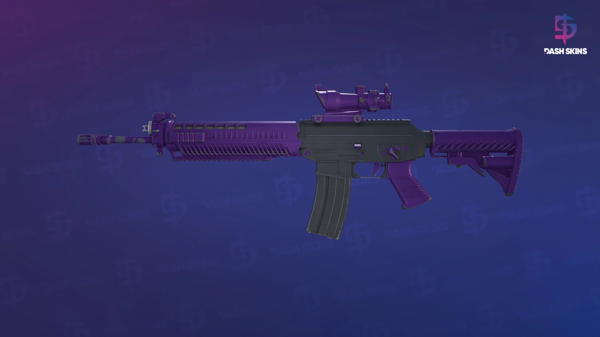 SG 553 | Ultraviolet (Field-Tested) Screenshot Playside