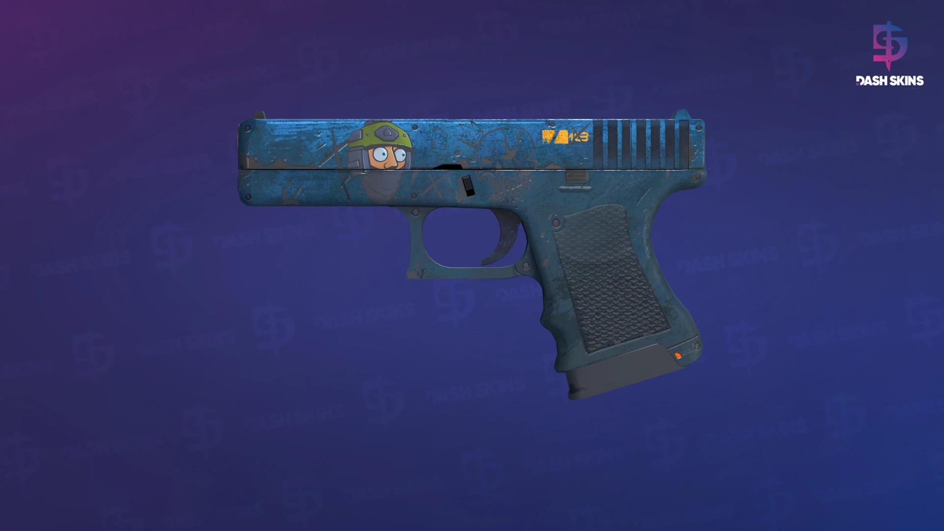 Glock-18 | Off World (Battle-Scarred) Screenshot Playside