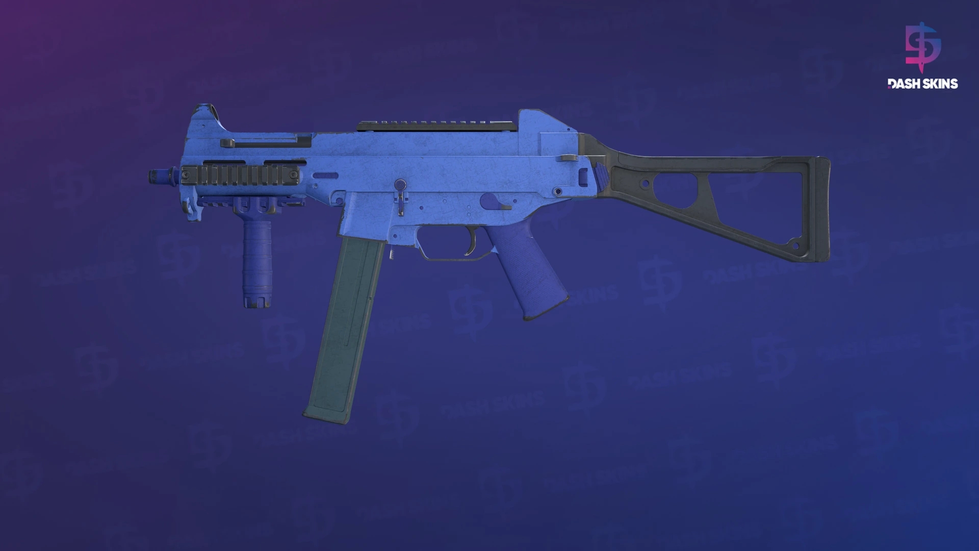 Souvenir UMP-45 | Indigo (Field-Tested) Screenshot Playside